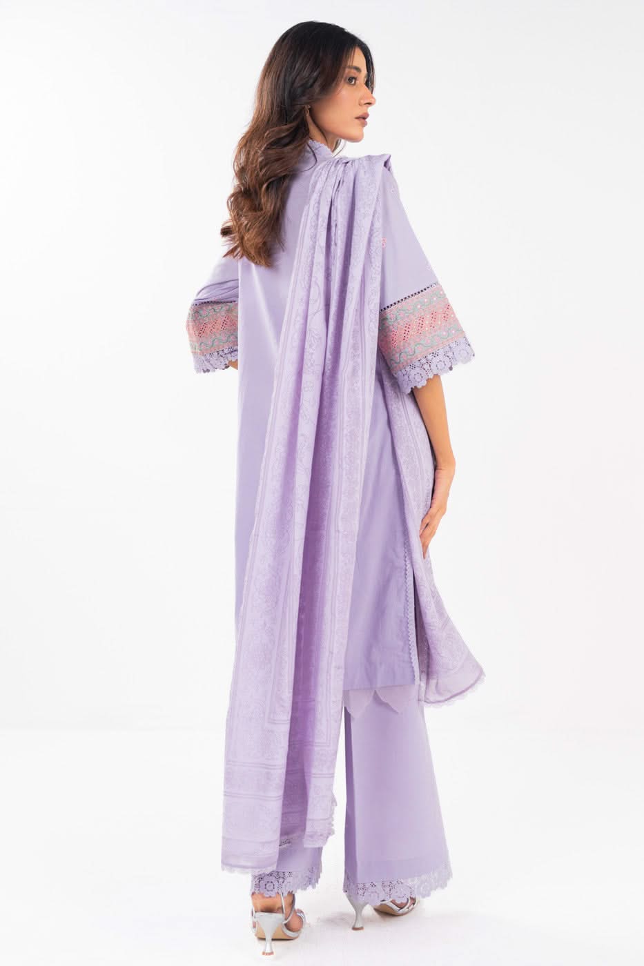 AlKaram | Festive Summer 25 | FC-24J-25-Lavender -   Ladies Clothes -  Saira Saqlain