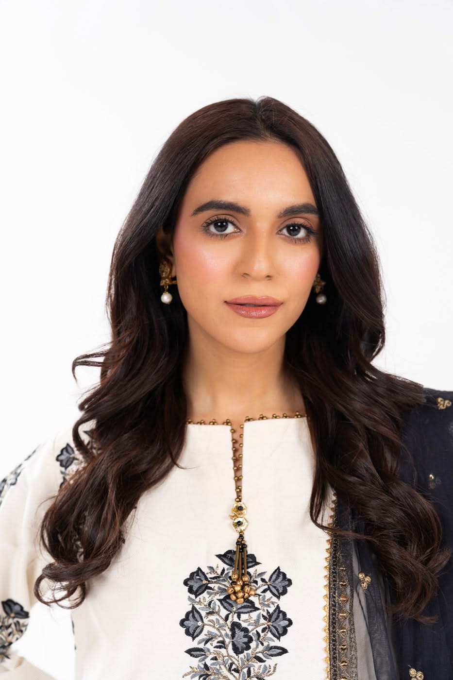 AlKaram | Festive Summer 25 | FC-30M-25-Off White -   Ladies Clothes -  Saira Saqlain