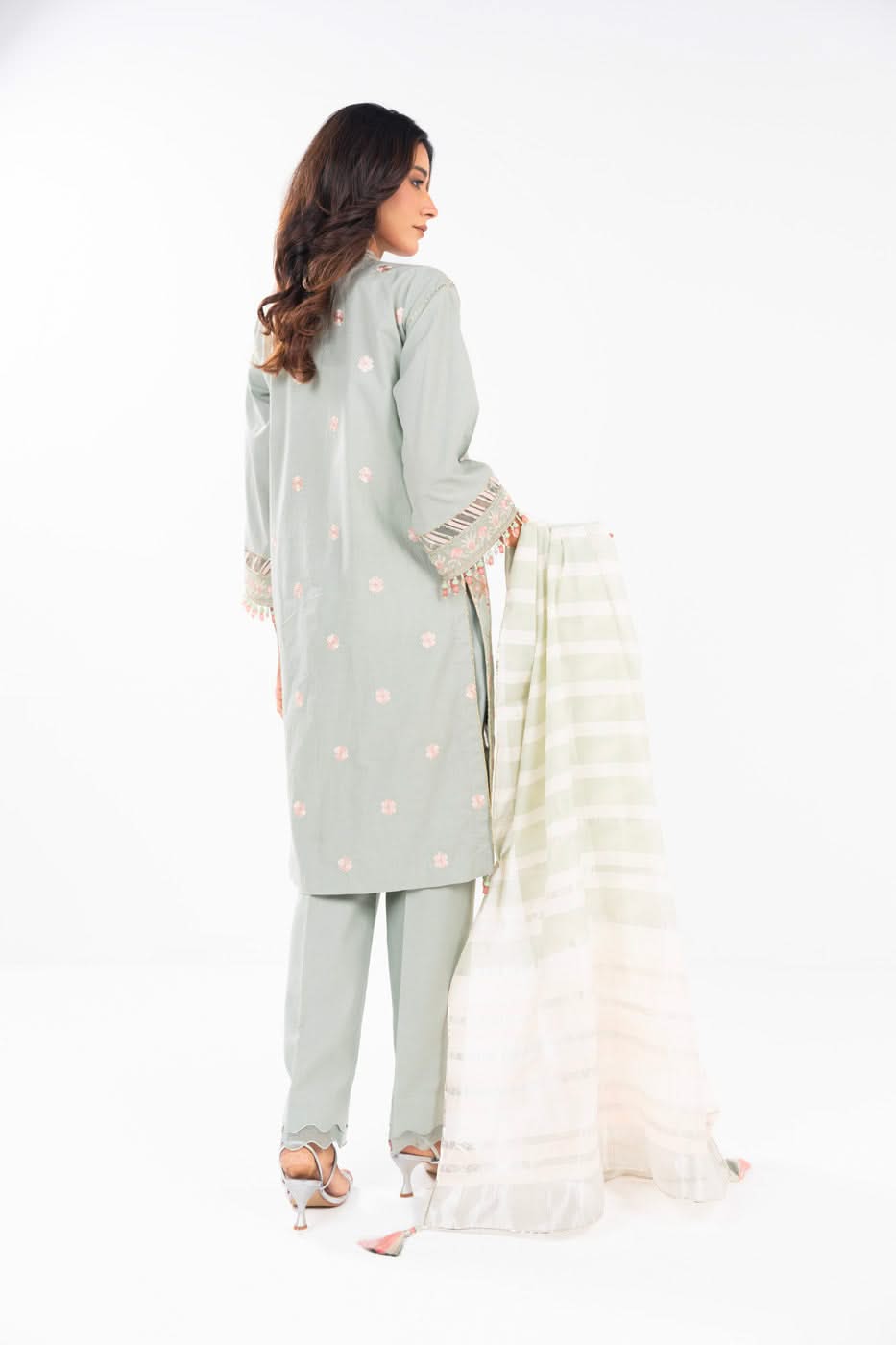 AlKaram | Festive Summer 25 | FC-33N-25-MINT -   Ladies Clothes -  Saira Saqlain