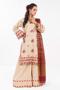 AlKaram | Festive Summer 25 | FC-35N-25-Beige -   Ladies Clothes -  Saira Saqlain