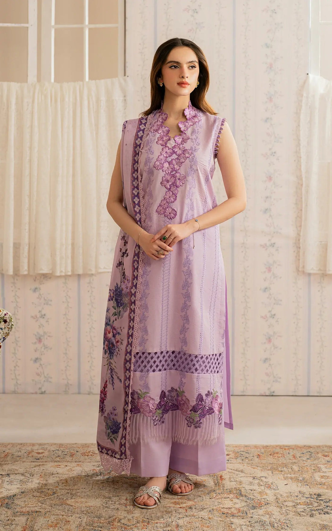 Asifa and Nabeel | Meraki Vintage 25 | Faakhta (MVL25-17) - Saira Saqlain