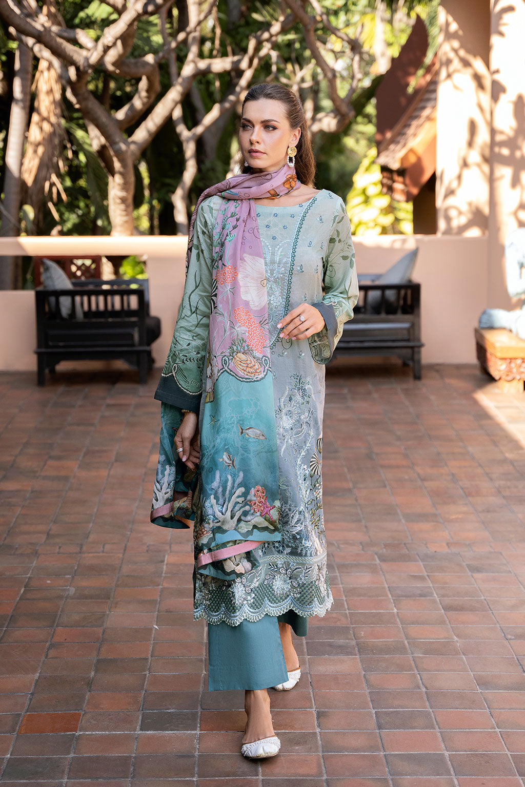 Ramsha | Ghazal Luxury Lawn | G-306 - Saira Saqlain