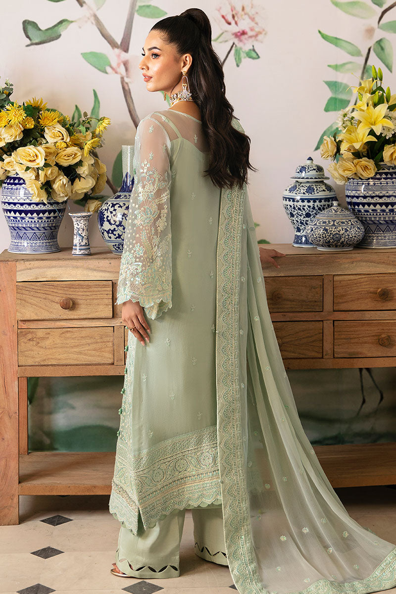 Gulaal | Embroidered Chiffon 24 | Jade - Saira Saqlain