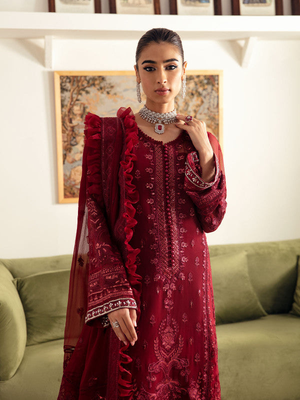 Gulaal | Embroidered Chiffon 23 | RUBY GL-EC-23V1-02 - Saira Saqlain