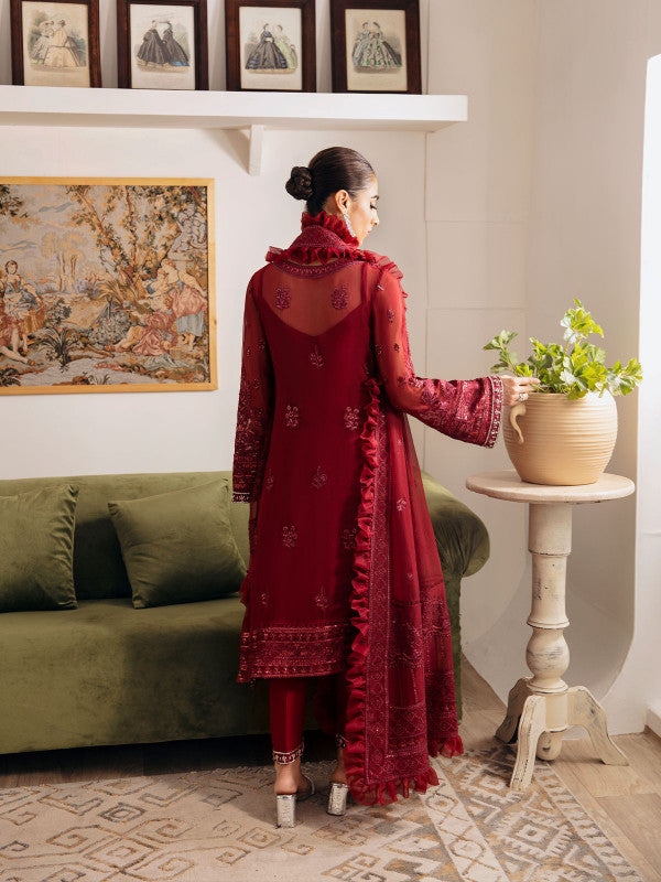 Gulaal | Embroidered Chiffon 23 | RUBY GL-EC-23V1-02 - Saira Saqlain