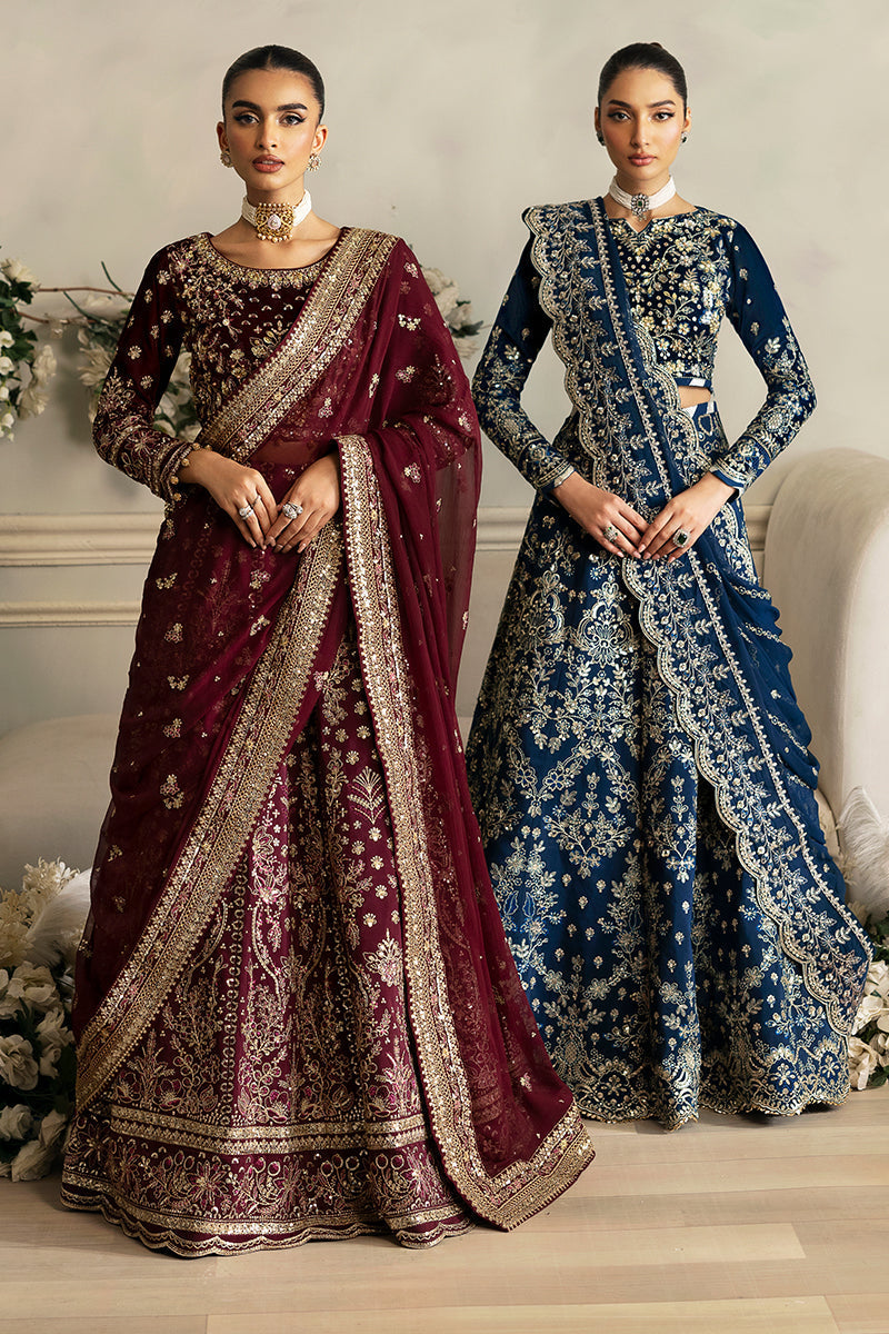Gulaal | Celeste Velvet 24 | Carmine - Saira Saqlain