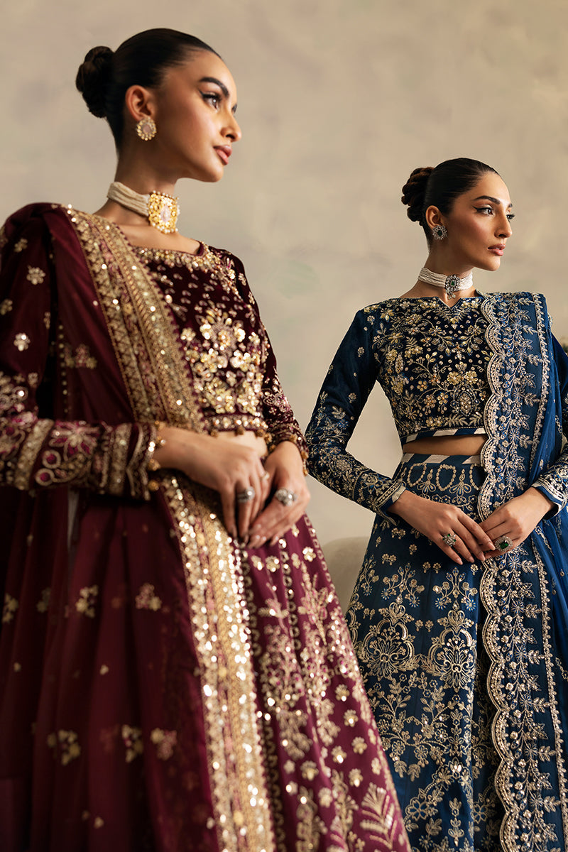 Gulaal | Celeste Velvet 24 | Carmine - Saira Saqlain