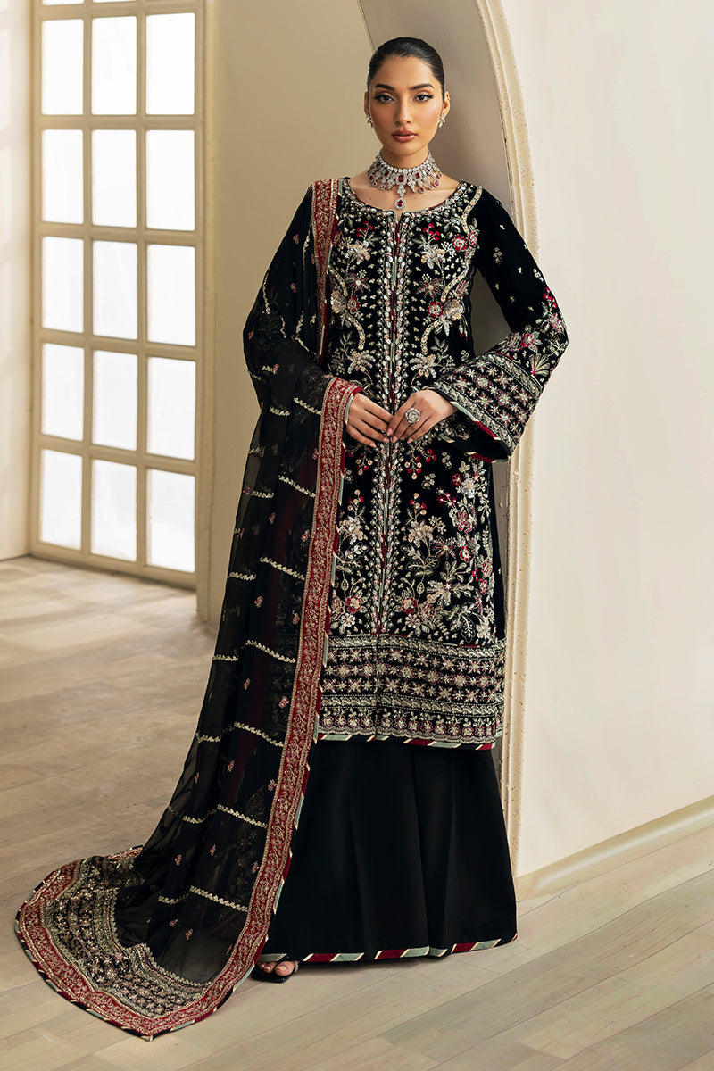 Gulaal | Celeste Velvet 24 | Raven - Saira Saqlain