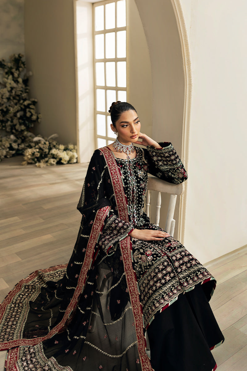 Gulaal | Celeste Velvet 24 | Raven - Saira Saqlain