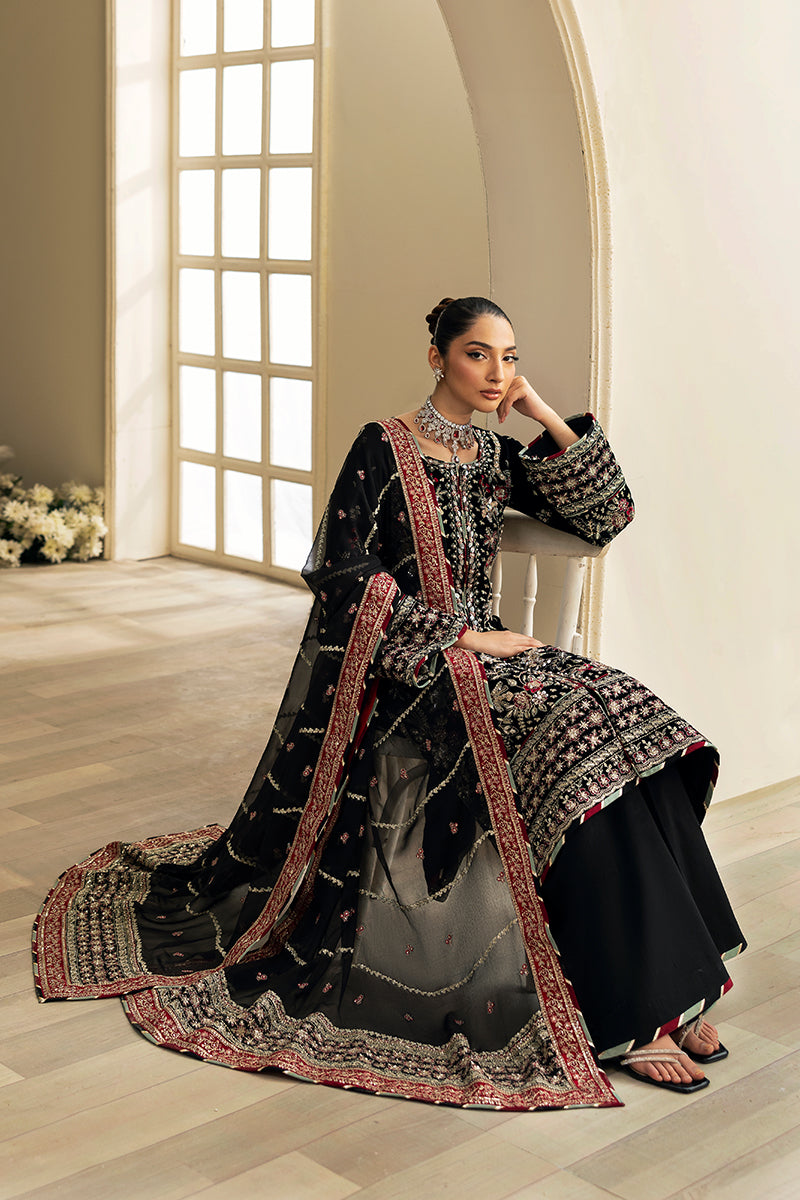 Gulaal | Celeste Velvet 24 | Raven - Saira Saqlain
