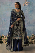 Gulaal | Celeste Velvet 24 | Azure - Saira Saqlain