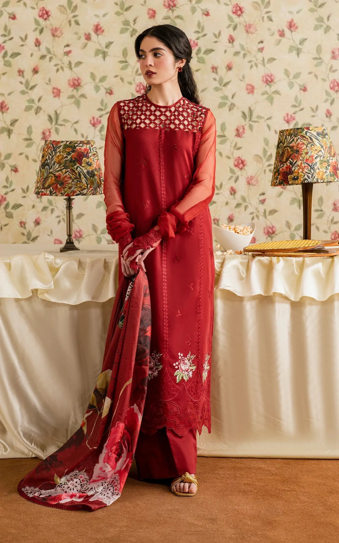 Asifa and Nabeel | Meraki Vintage 25 | Gulaal (MVL25-20) - Saira Saqlain