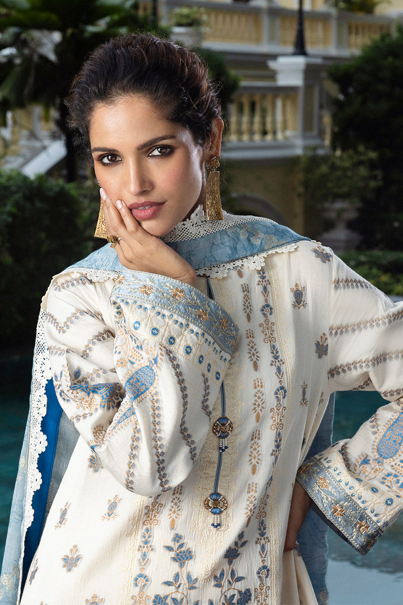 Mushq | Seraph Jacquard Lawn 25 | Calafia - Saira Saqlain