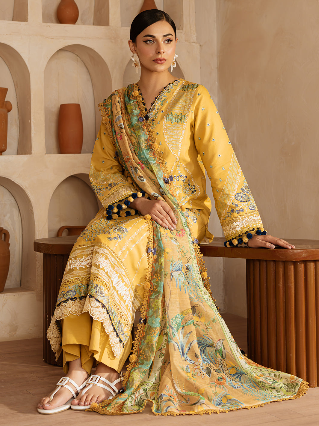 Mahnur | Florence Luxury Lawn 25 | ILENA -   Ladies Clothes -  Saira Saqlain