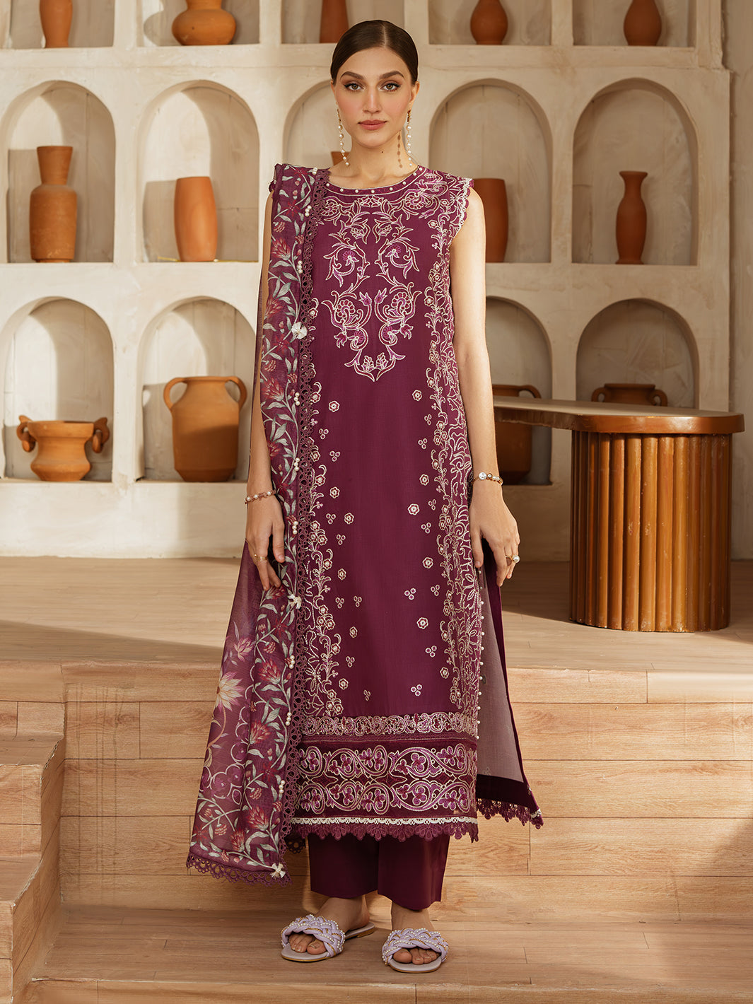 Mahnur | Florence Luxury Lawn 25 | IZNA -   Ladies Clothes -  Saira Saqlain