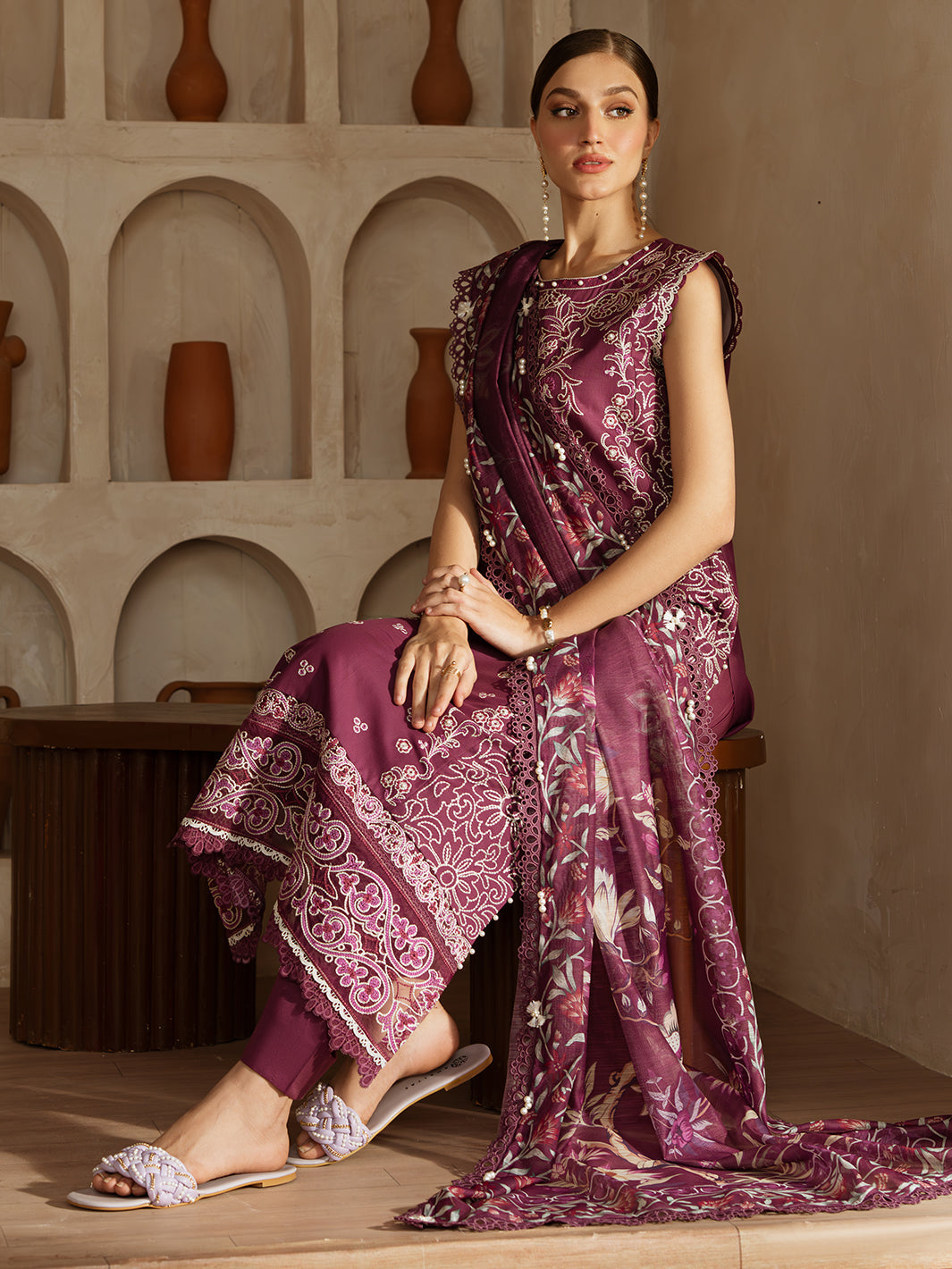 Mahnur | Florence Luxury Lawn 25 | IZNA -   Ladies Clothes -  Saira Saqlain