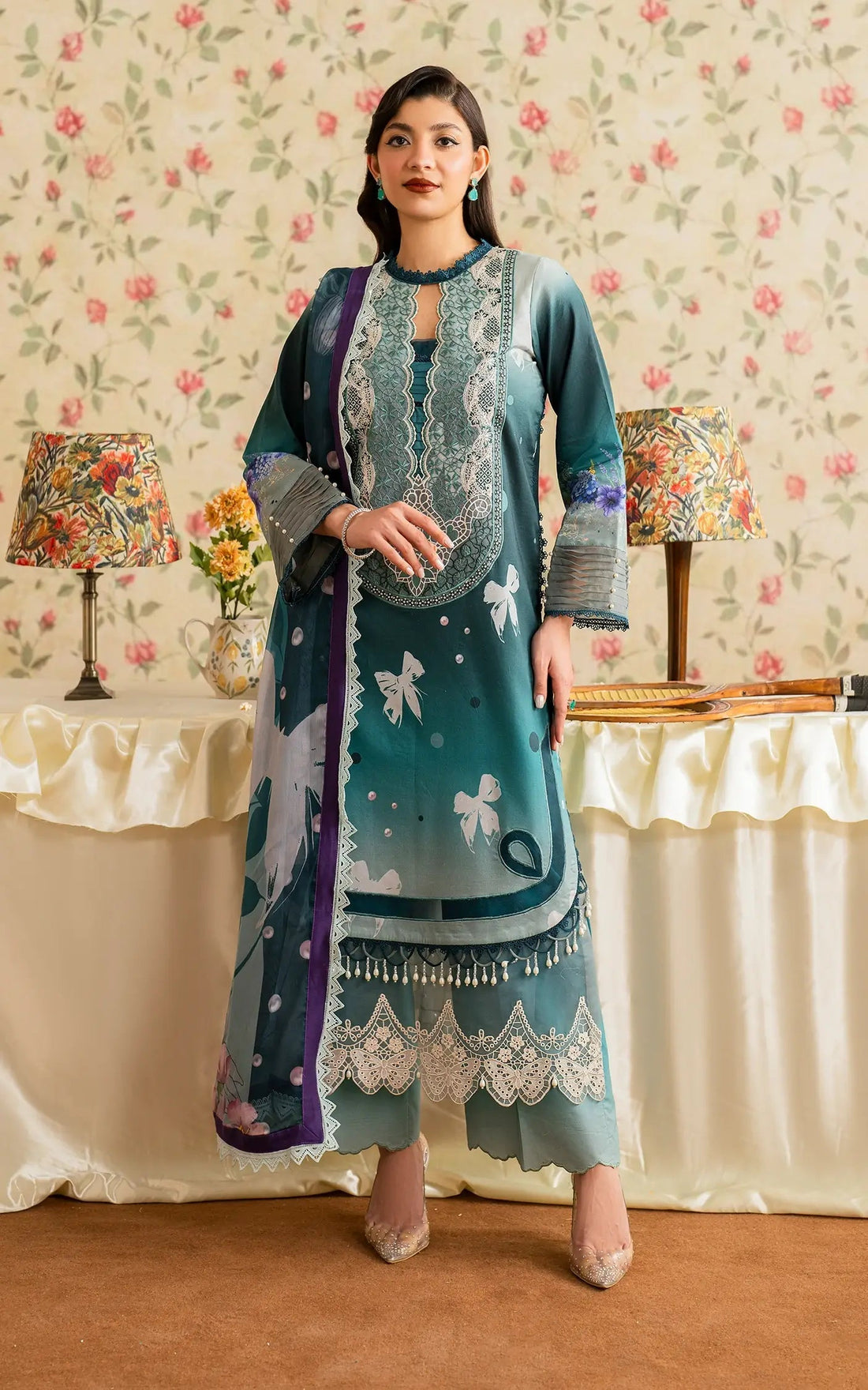 Asifa and Nabeel | Meraki Vintage 25 | Jal (MVL25-09) - Saira Saqlain