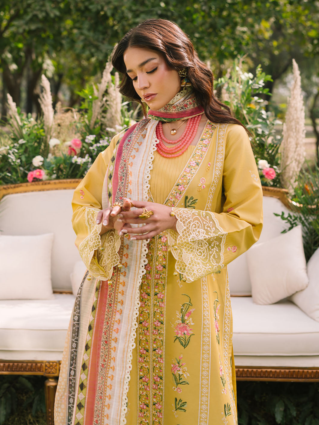 Mahnur | Dahlia Luxury Lawn 25 | Lya -   Ladies Clothes -  Saira Saqlain