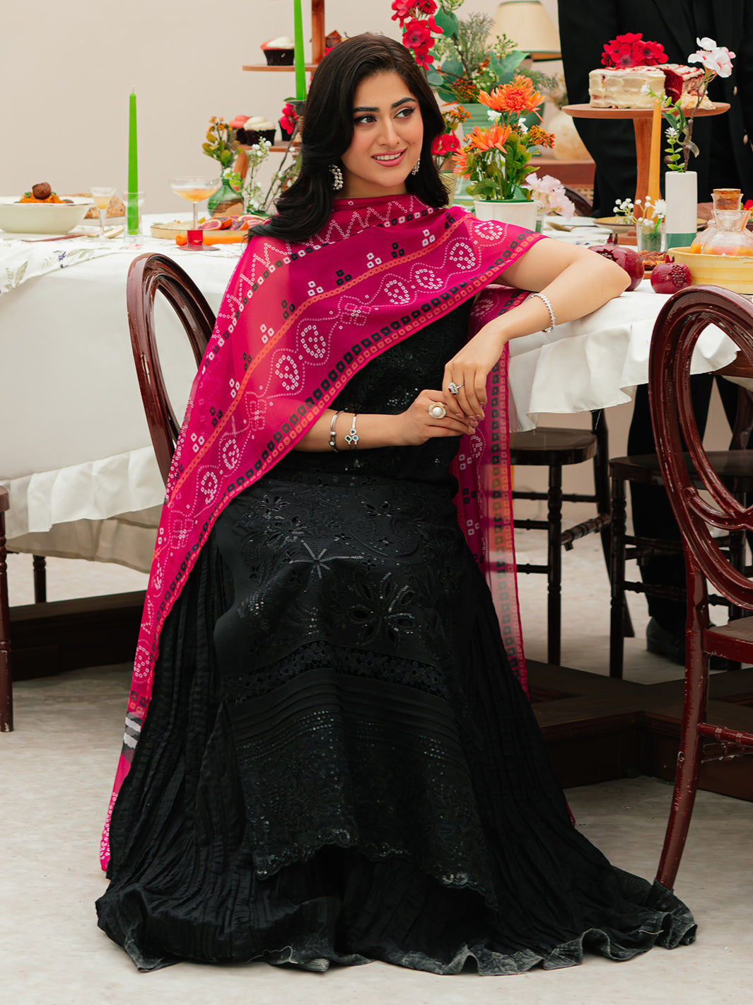 Mahnur | Allenura Luxury Lawn 24 | MOCHA - Saira Saqlain