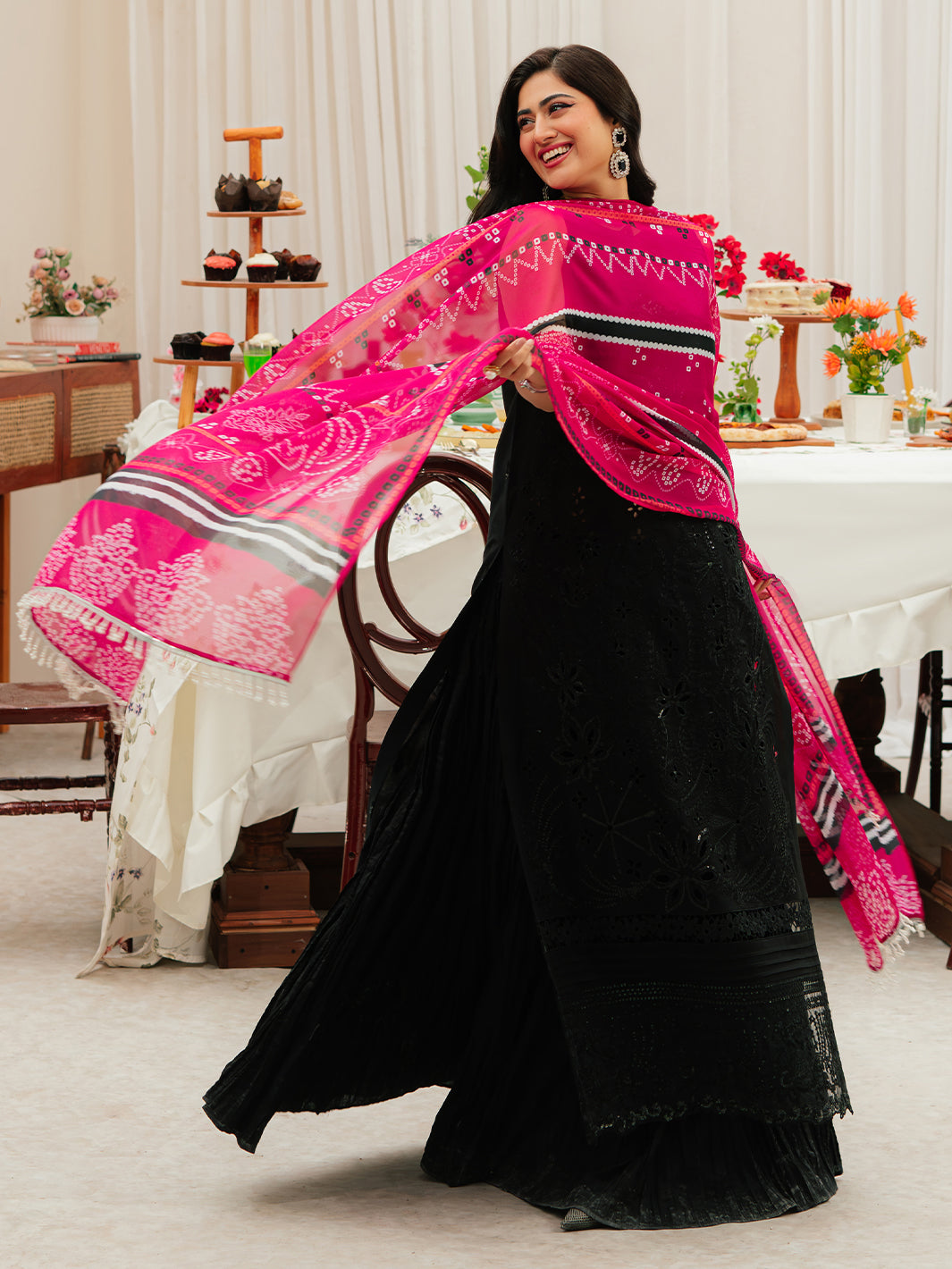 Mahnur | Allenura Luxury Lawn 24 | MOCHA - Saira Saqlain
