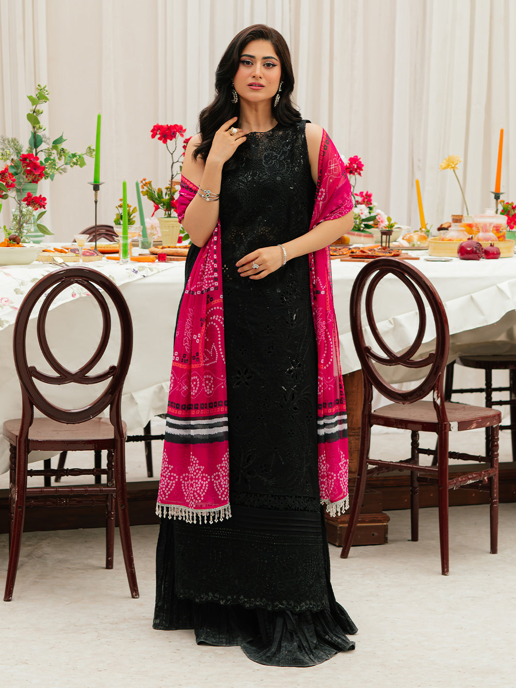 Mahnur | Allenura Luxury Lawn 24 | MOCHA - Saira Saqlain