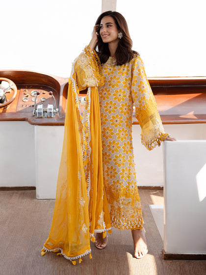 Parishay | Monaco Luxury Lawn 25 | MS-02 - Saira Saqlain