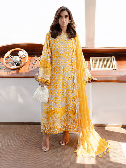 Parishay | Monaco Luxury Lawn 25 | MS-02 - Saira Saqlain