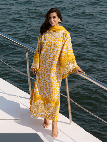 Parishay | Monaco Luxury Lawn 25 | MS-02 - Saira Saqlain