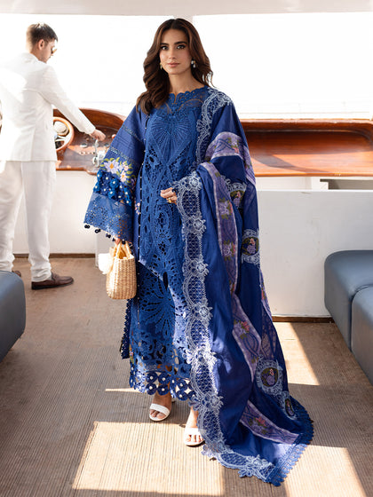 Parishay | Monaco Luxury Lawn 25 | MS-06 - Saira Saqlain