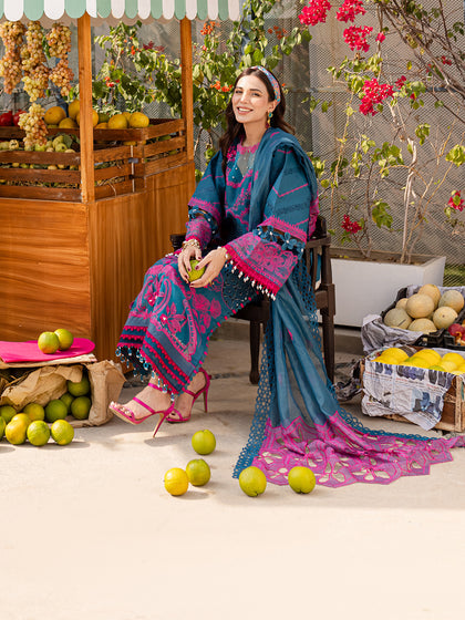 Parishay | Monaco Luxury Lawn 25 | MS-11 - Saira Saqlain