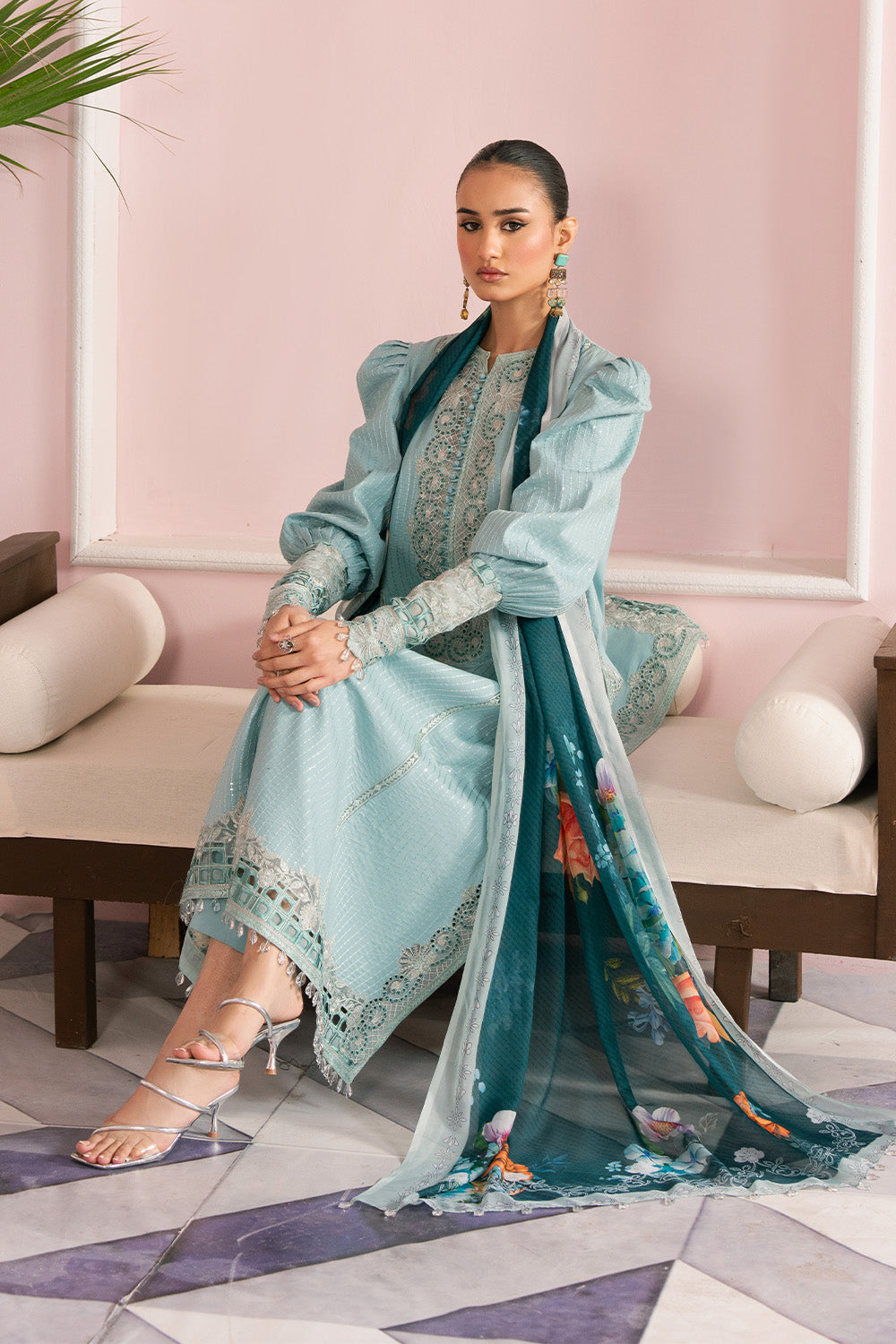 Maryum N Maria | Eid Luxury Lawn 25 | ATOOSH - MS50158 -   Ladies Clothes -  Saira Saqlain