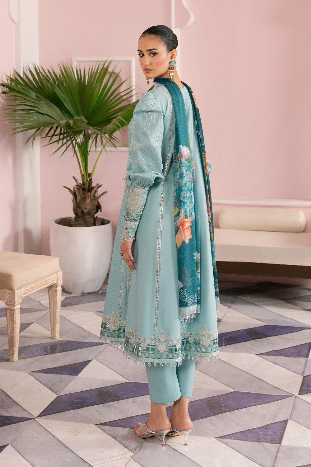 Maryum N Maria | Eid Luxury Lawn 25 | ATOOSH - MS50158 -   Ladies Clothes -  Saira Saqlain