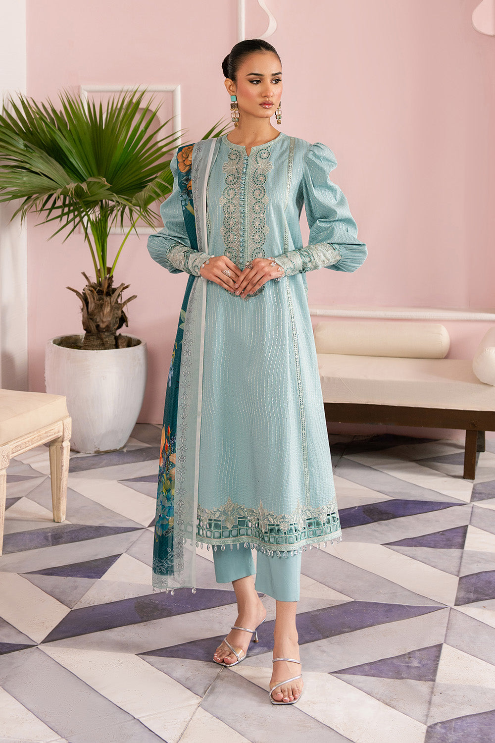 Maryum N Maria | Eid Luxury Lawn 25 | ATOOSH - MS50158 -   Ladies Clothes -  Saira Saqlain