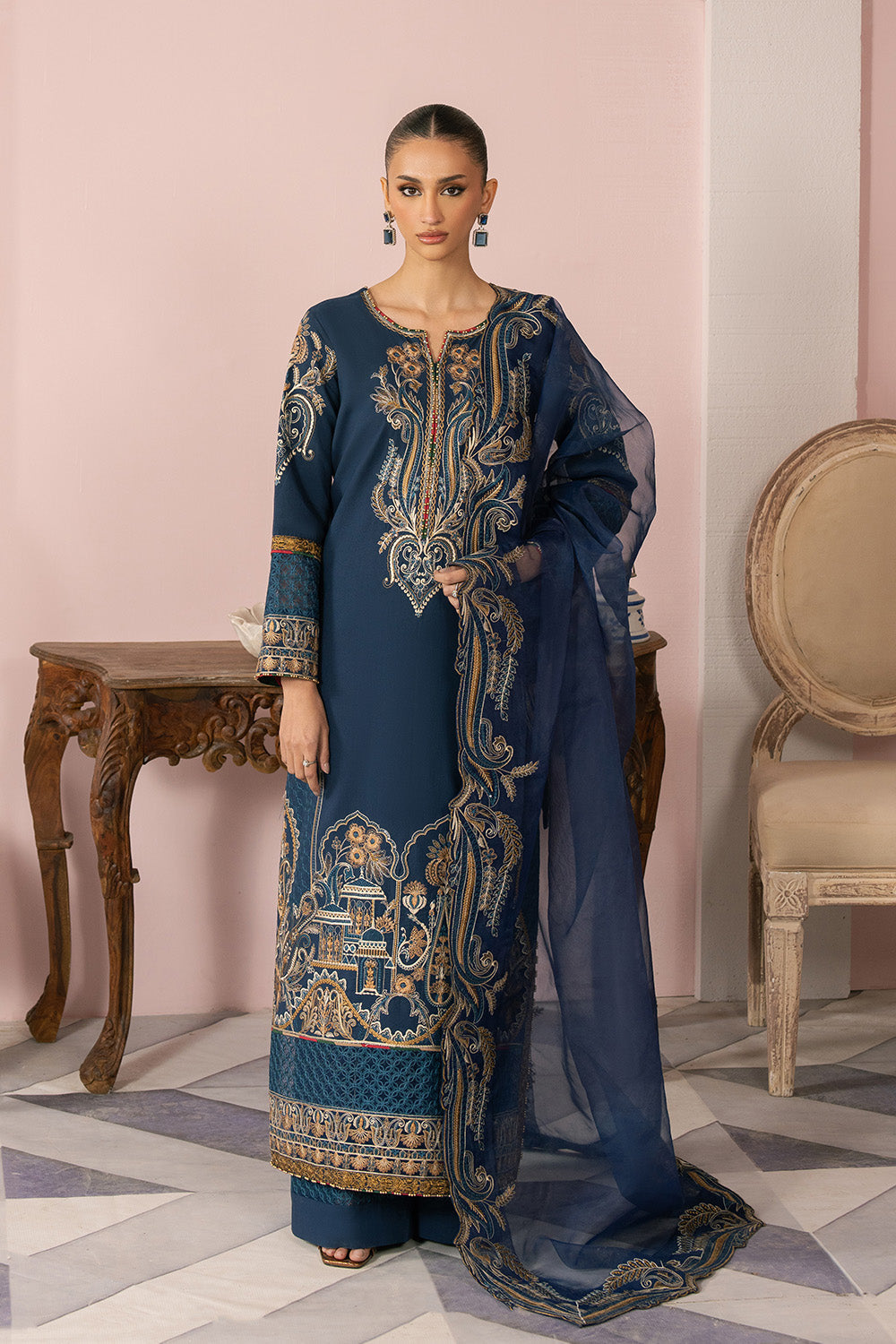 Maryum N Maria | Eid Luxury Lawn 25 | ARA - MS50160 -   Ladies Clothes -  Saira Saqlain