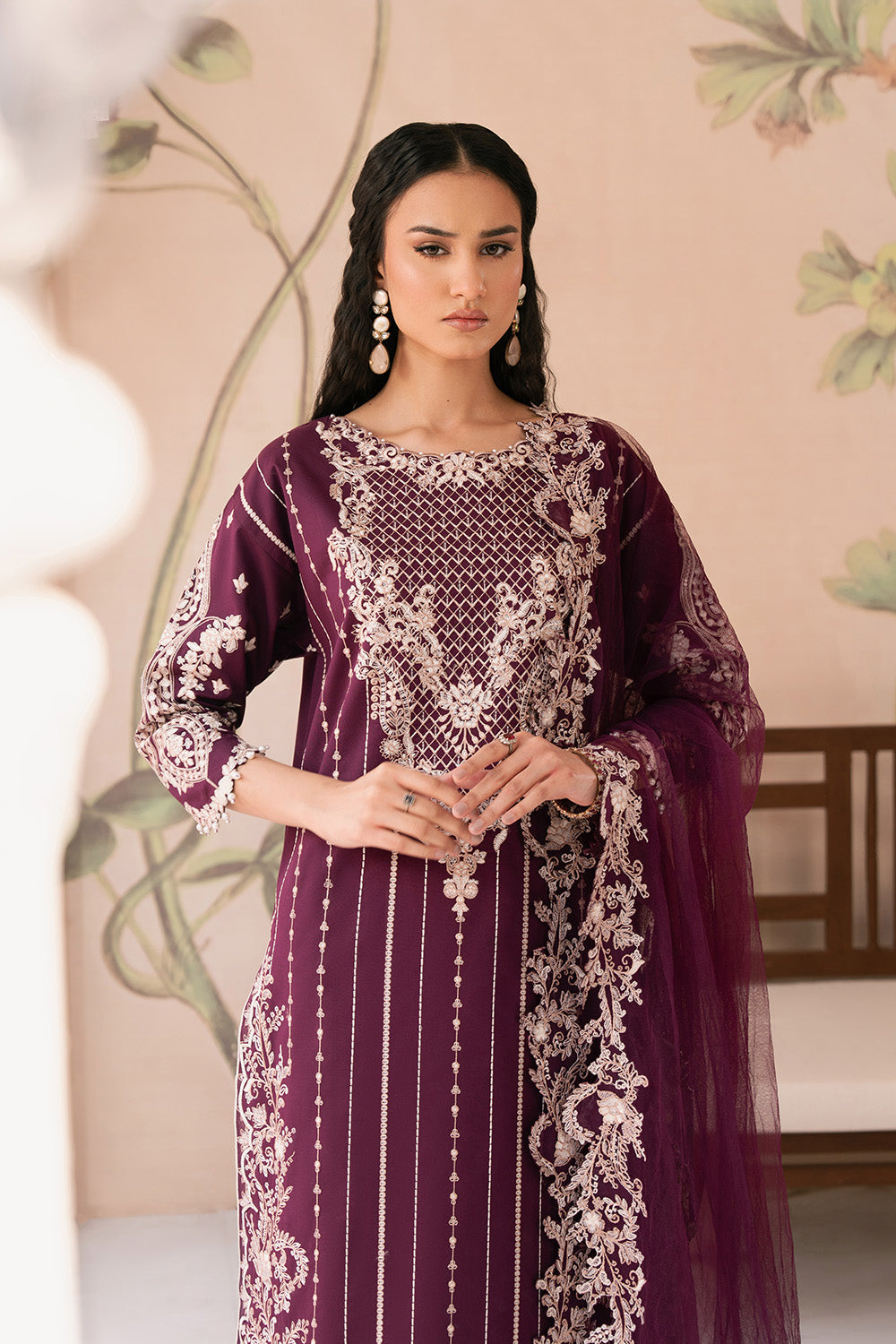 Maryum N Maria | Eid Luxury Lawn 25 | ALALEH - MS50163 -   Ladies Clothes -  Saira Saqlain