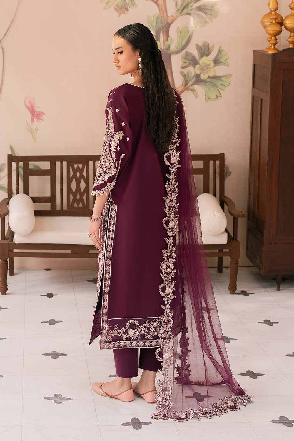 Maryum N Maria | Eid Luxury Lawn 25 | ALALEH - MS50163 -   Ladies Clothes -  Saira Saqlain