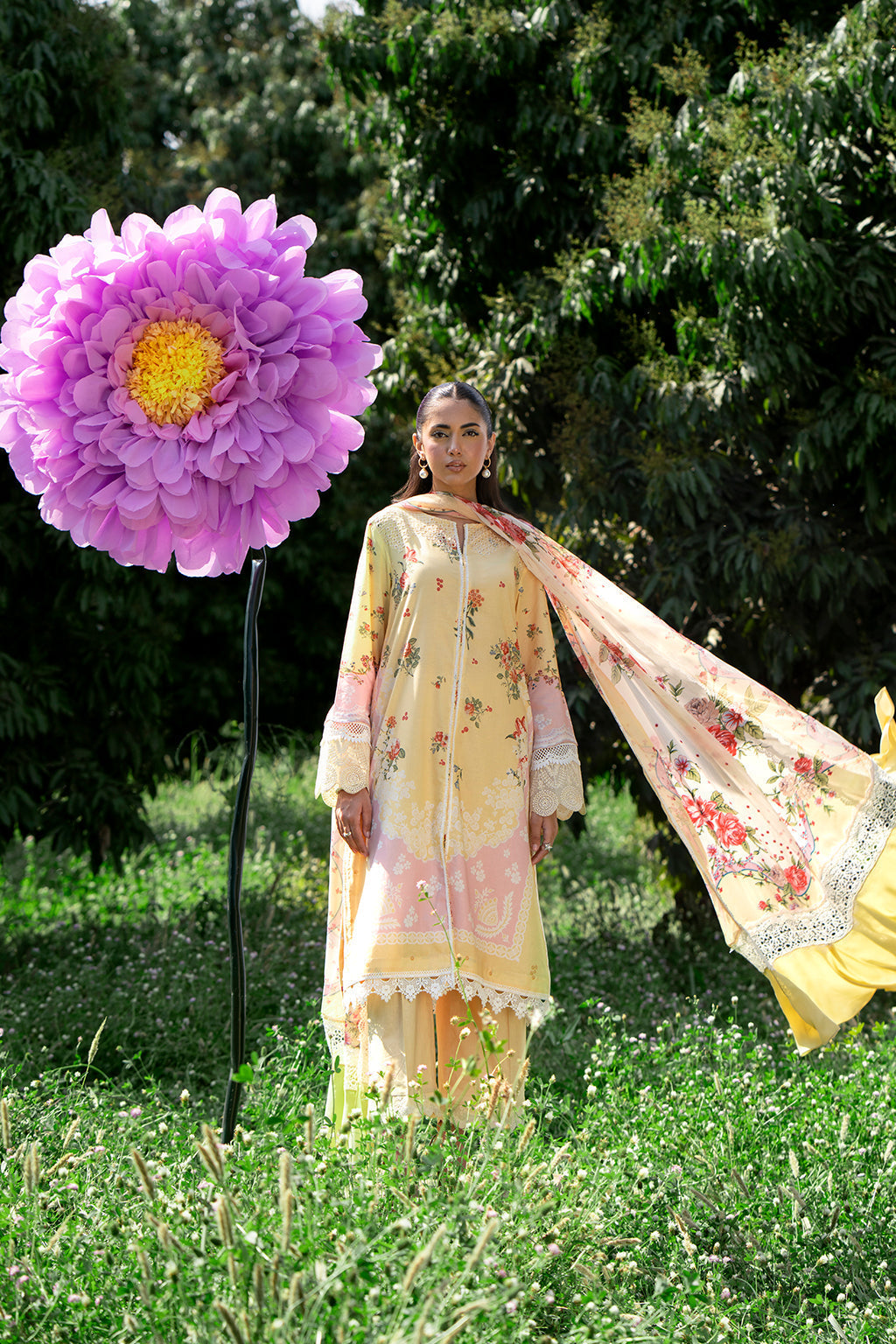 Sardinia | Cocktail Luxury Lawn | DAISY - Saira Saqlain