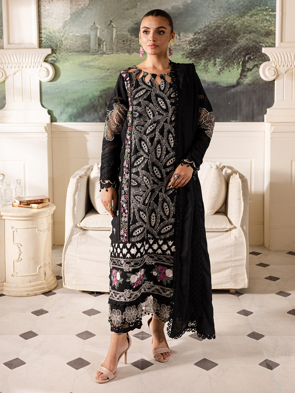 Parishay | Mira Winter |  MW-07 | 3 PC Crepe - Saira Saqlain