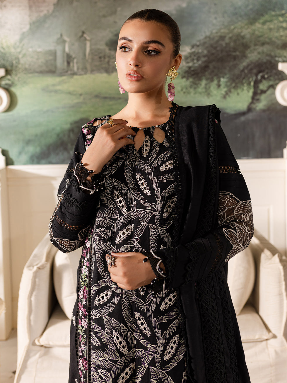 Parishay | Mira Winter |  MW-07 | 3 PC Crepe - Saira Saqlain