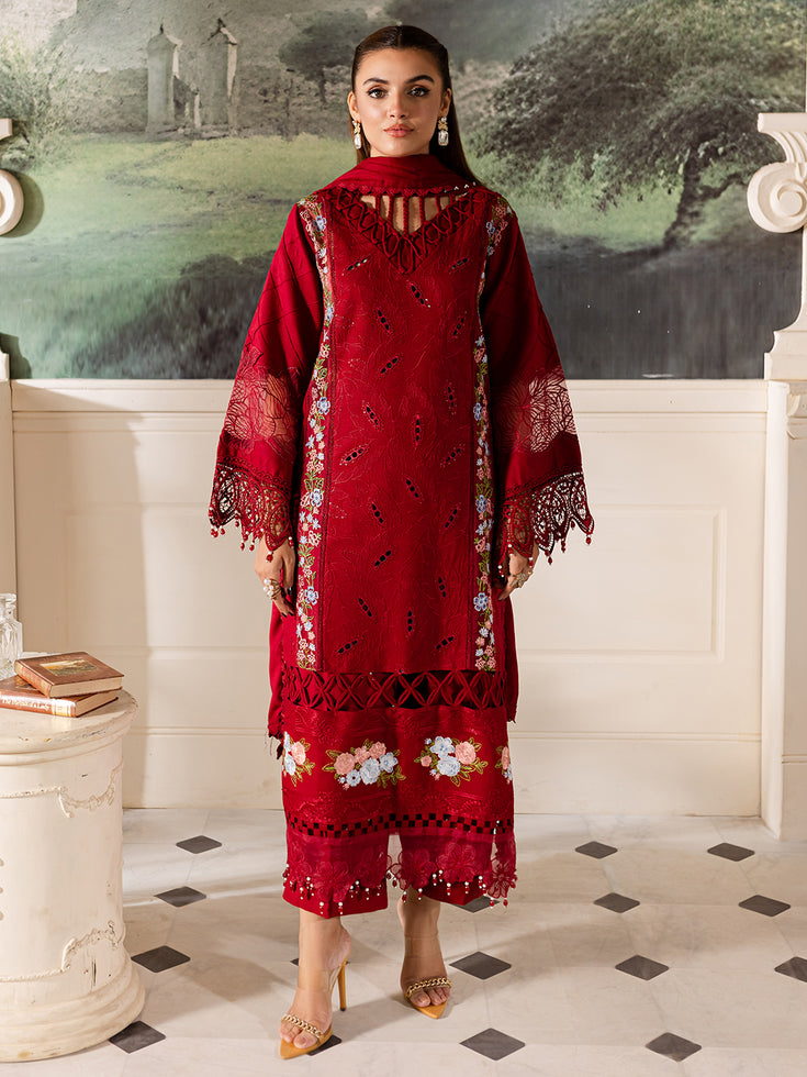 Parishay | Mira Winter | MW-08 | 3 PC Crepe - Saira Saqlain