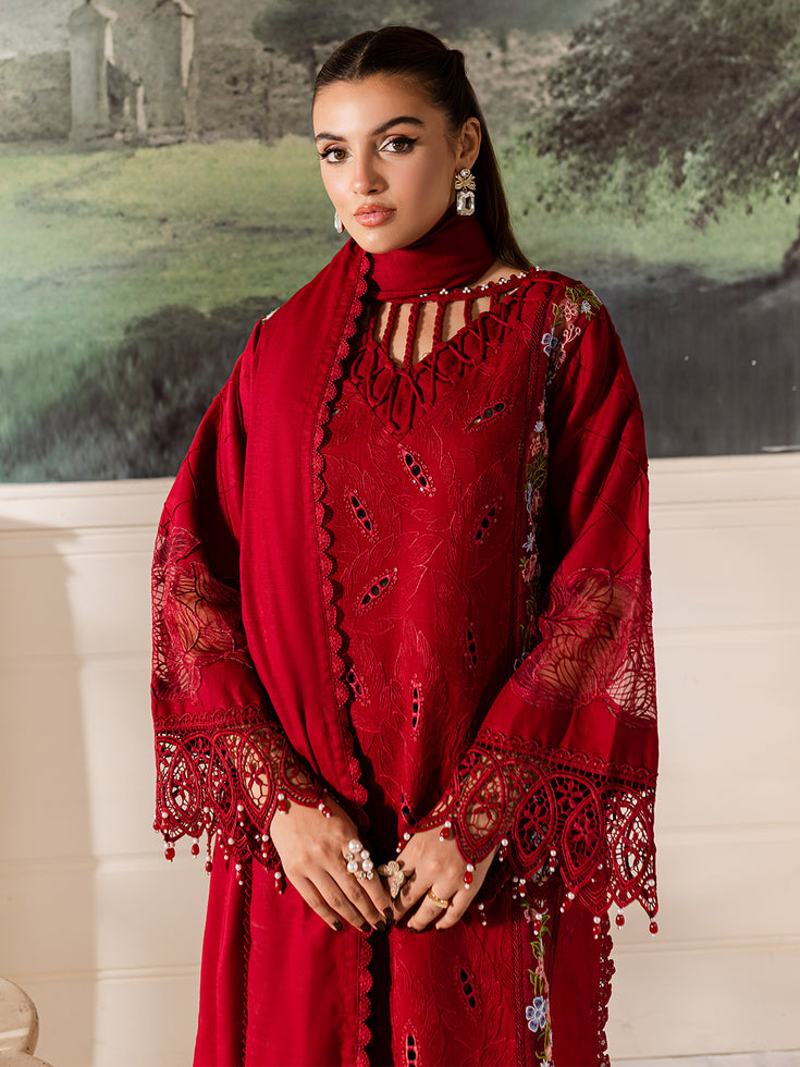 Parishay | Mira Winter | MW-08 | 3 PC Crepe - Saira Saqlain