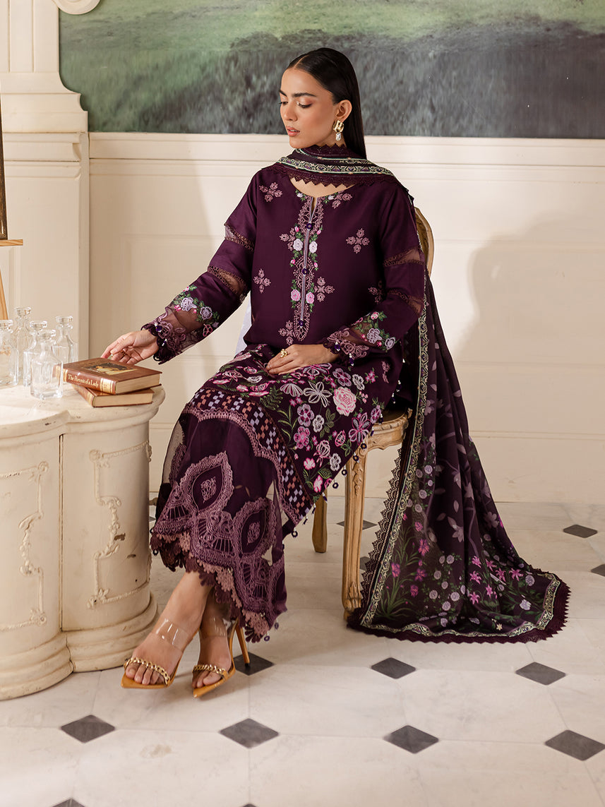 Parishay | Mira Winter | MW-10 | 3 PC Crepe - Saira Saqlain