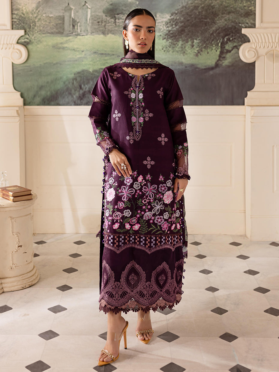 Parishay | Mira Winter | MW-10 | 3 PC Crepe - Saira Saqlain