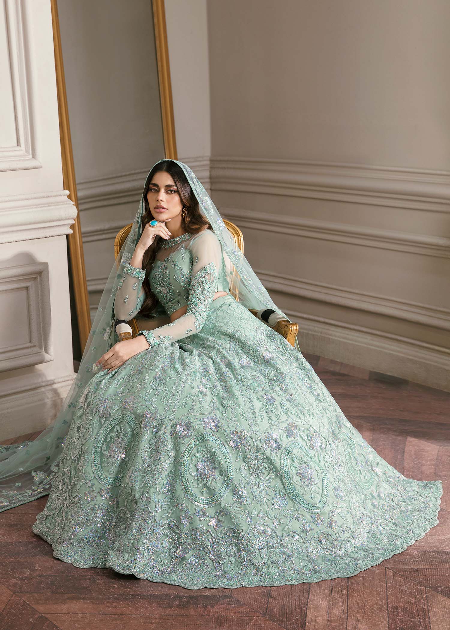 Waqas Shah | Malika - E - Elizabeth | BLUE MIST - Saira Saqlain