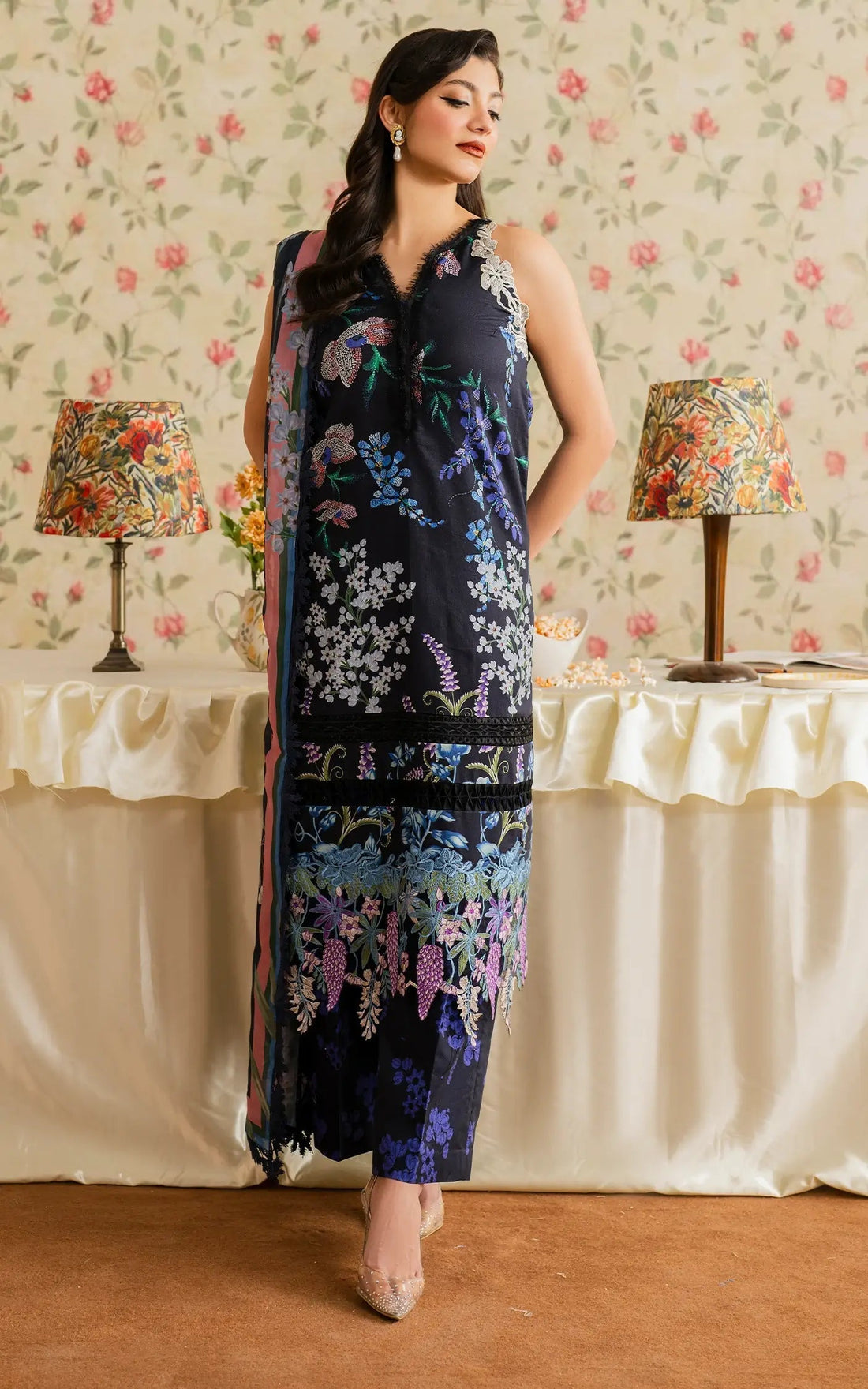 Asifa and Nabeel | Meraki Vintage 25 | Mehtab (MVL25-10) - Saira Saqlain