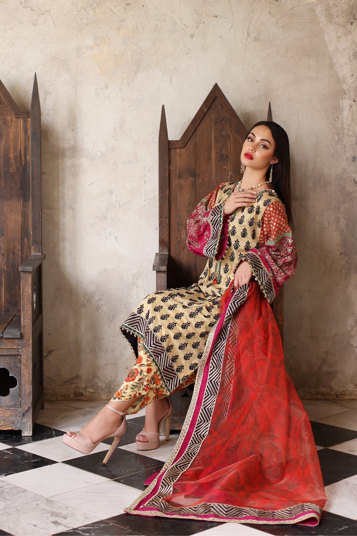 Mina Kashif | Festive Lawn | Amani - Saira Saqlain