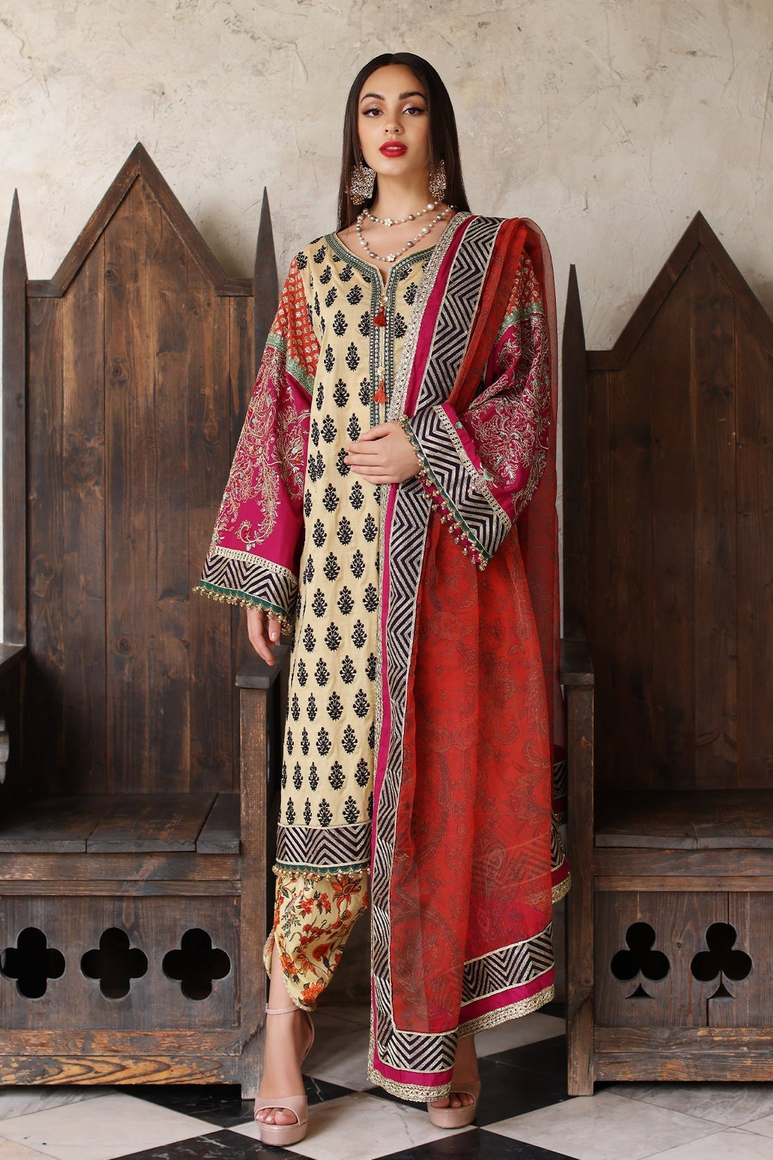 Mina Kashif | Festive Lawn | Amani - Saira Saqlain