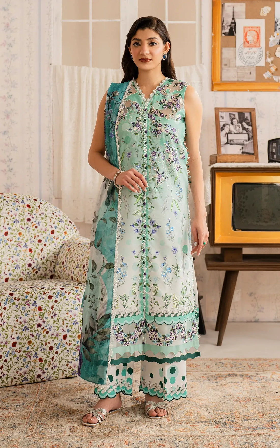 Asifa and Nabeel | Meraki Vintage 25 | Nazneen (MVL25-15) - Saira Saqlain