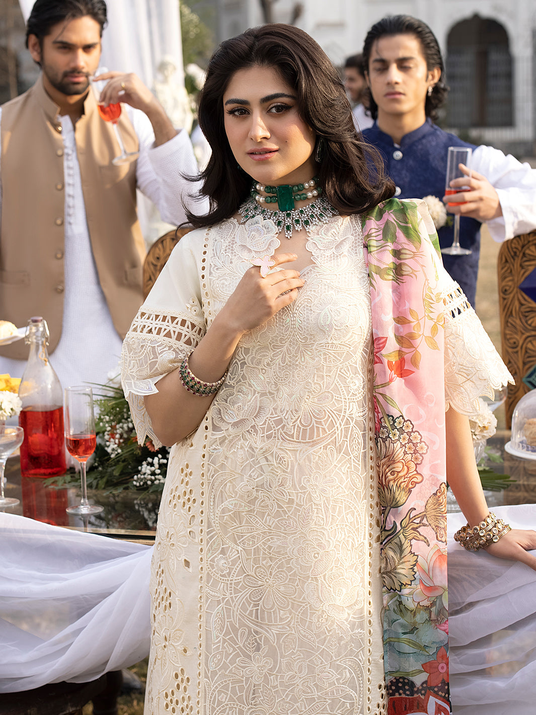 Mahnur | Mahrukh Luxury Lawn 24 | OPAL - Saira Saqlain