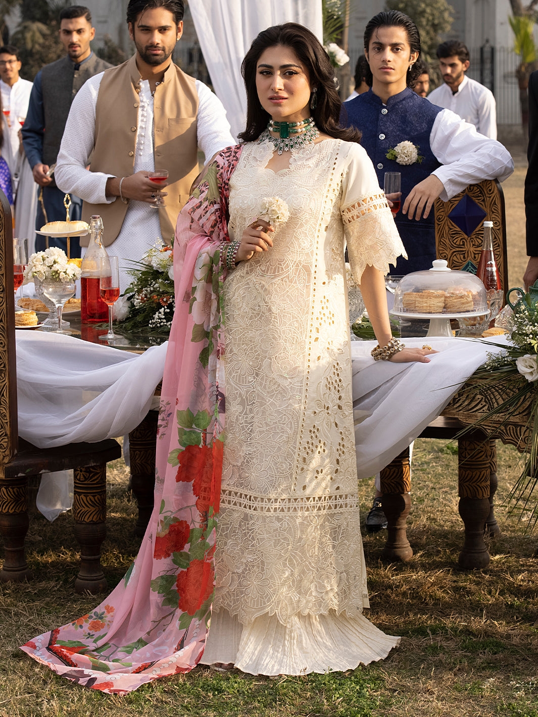 Mahnur | Mahrukh Luxury Lawn 24 | OPAL - Saira Saqlain